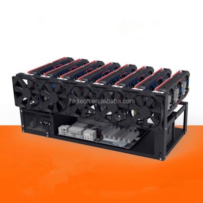 China Simple and Convenient Installation 8 GPU Open Air Rig Case Rack 8GPU Steel Type with Graphics Card Steel Rig Frame for sale