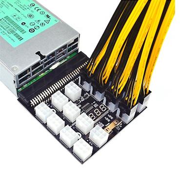 China PSU graphics card power adapter PSU Power Supply Breakout Board Adapter 17 Ports 6Pin 12V GPU HP PCI-E for sale