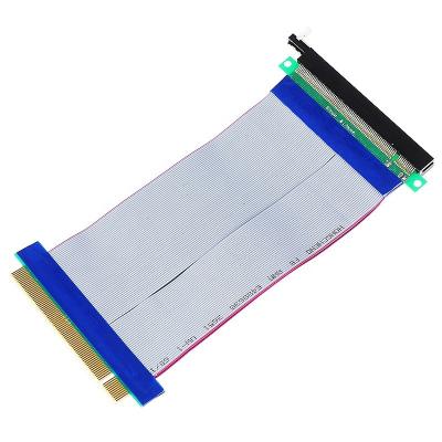 China For 1U 2U Computer Case PCI-E PCI Express 16X Male to Female 16X Slot Extension Cable Ribbon Supplement Adapter Flexible Wire for sale