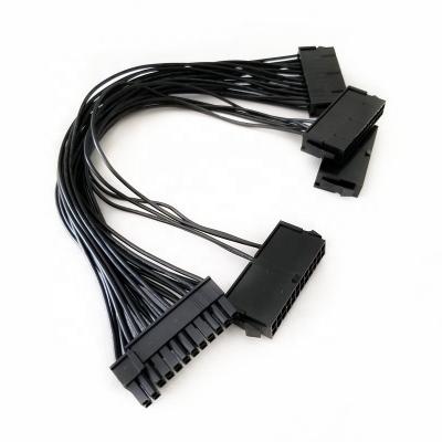 China The PSU expansion adapter. Computer 30cm 4* Cable 24 Pin Male To Female Power Supply Timing Starter Cord for sale