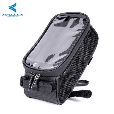 China Water Resistant RALLEX Bicycle Frame Mounted Pack Mountain Bag Waterproof Bicycle Tube Frame Bike Front Recycling Bag for sale