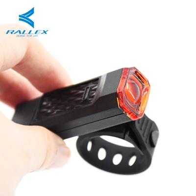 China With RALLEX Low Battery Indicator Light Waterproof USB Bicycle Charging Headlight Intelligent Tail Sensor Bicycle Combo Set LED Bike Light for sale