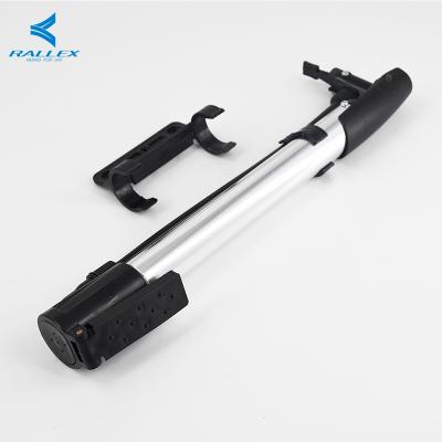 China Convenient to carry RALLEX Mini Aluminum Alloy Bicycle Hand Pump High Performance Tire Inflator Bicycle Bike Portable Pump for sale