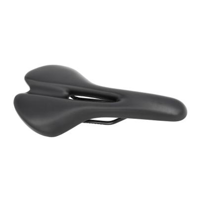 China Comfortable& Bicycle Seat Soft Wrapping Bike Saddle PU Leather Hollow Seat For Road Beach Mountain Cruiser Bicycle for sale