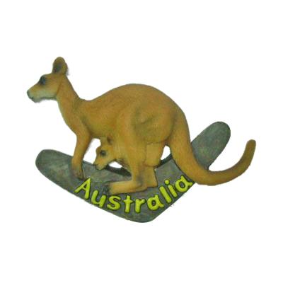 China Shape 3D Resin Fridge Stickers Kangaroo Australian Koala Animal Can Be Customized Logo Souvenir Fridge Magnets Custom Shape for sale