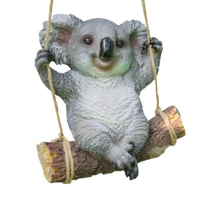 China European garden decoration simulation koala animal sculpture decoration resin pastoral decoration for sale