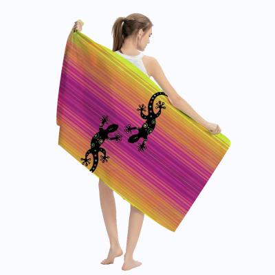 China Best tablet selling new design fashion beach towel European and American microfiber beach towel for sale