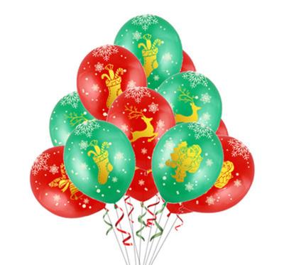 China Ramadan balloon 12 inch Christmas theme latex balloon set printing 2.8g latex balloon stage decoration latex balloon for sale