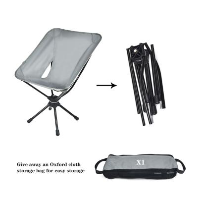 China 360 Degree Rotating Folding Chairs Ultralight Portable Outdoor Rest 360 Degree Swivel Foldable Camping Chairs for sale