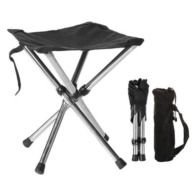 China Hot Selling Lightweight And Portable Ultralight Colorful Four Leg Outdoor Portable Camping Small Folding Stool With Carry Bag for sale