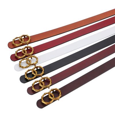 China Custom Made Fashion.Casual Small Luxury Dress For Lady Genuine Leather Belt Cowhide Waist Belts Women Leather Belts for sale