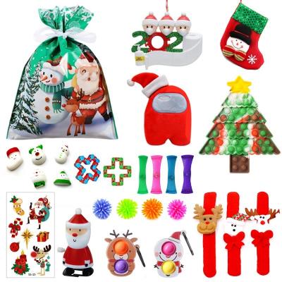 China Funny Educational Toy 2021 Custom Halloween Christmas For Kids Toy Advent Calendar Set Child Noise Buster for sale