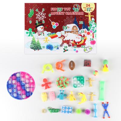 China Hot Selling Custom Made Funny Educational Toy Halloween Christmas Busy Person Toy Advent Calendar For Kids Noise Busy Person Toy Advent Calendar Set Child for sale