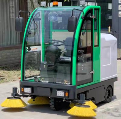 China Best Hotel Quality SC2100D Fully Enclosed Motor Sweeper Ride On Floor Cleaning Machine Barredora for sale