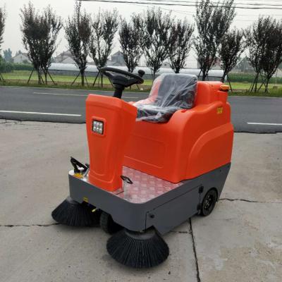 China Hotels KeJie SC-1250 Electric Tower On Driving Vehicle Floor Road Street Vacuum Cleaning Industrial Brush Sweeper Machine for sale