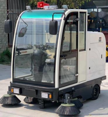 China Building Material Shops SC2200D Best Quality Fully Enclosed Drive Floor Sweeper Automatic Dumping Commercial Sweeper for sale