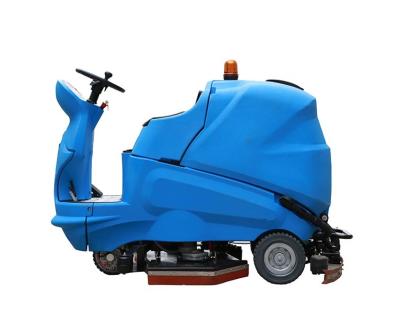 China Hotels KeJie SC180 Series Electric Ride On Drive Industrial Vehicle Scrubber Dryer Floor Washing Cleaning Machine Floor Scrubber for sale