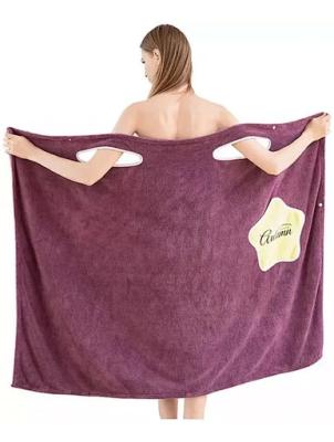 Chine Flourish OEM Super Soft Microfiber Wearable Towel Bath Towel Bathrobe à vendre