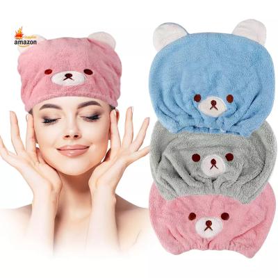 China Bathroom Super Absorbent Soft Sexy Women Hair Towel Quick Drying en venta