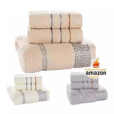 Chine Face Bath Cotton Towel Set Super Absorbent Comfortable With Long Service Life à vendre