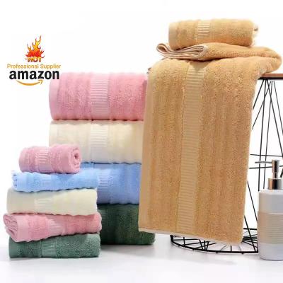 중국 100% Cotton Three Piece Hand Face Luxury Bath Towel Sets 판매용