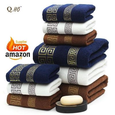 Chine Wholesale Luxury Bathroom 100%Ringspun Cotton Super Soft Extra Large Bath Towel luxury gift box à vendre