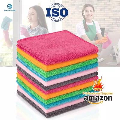 China Wholesales Custom Logo design Colorful Nano remover kitchen towels car wash cloth Microfiber Cleaning Cloth Te koop