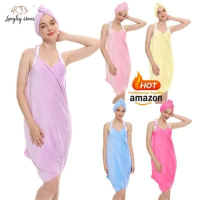 China Customized Wearable Magic Super Soft Super Absorbent Quick Dry Robe zu verkaufen