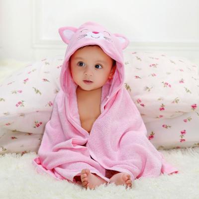 Κίνα QUICK DRY Cartoon Baby Bath Hood Towel Sets Custom LOGO OEM Absorbent Kids Baby Animal Hooded Towel προς πώληση