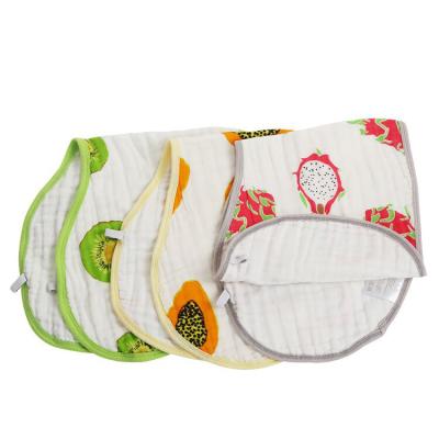 China Ultra Soft Organic Cotton 8 Layers Baby Bib And Burp Cloth Set Te koop