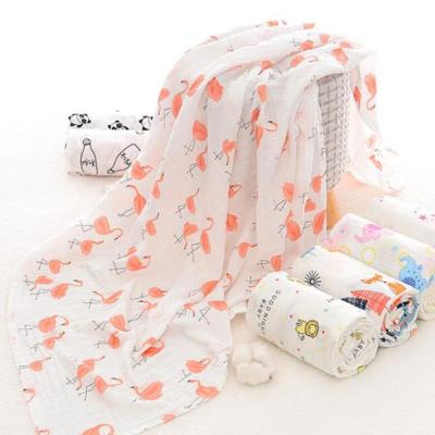 Китай Dyeing Printed Newborn Swaddle Blanket Quick Dry Cotton Fabric продается