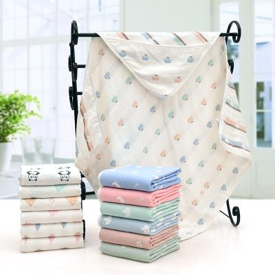 China Hooded Swaddle Wrap For Newborn Certified Cotton Material for sale