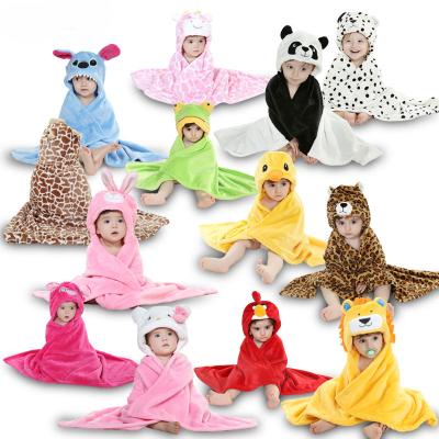 China Unique Newborn Infant Bath Towels Custom Pattern Animal Bamboo Hooded for sale