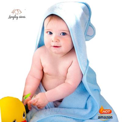 China Custom Infant Hooded Towel Skin Friendly Soft High Density Organic Bamboo for sale