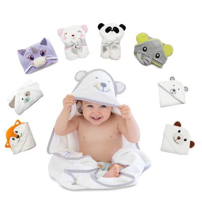 China Custom Cute Kids Bath Towels Quick Dry Organic Bamboo Hooded for sale