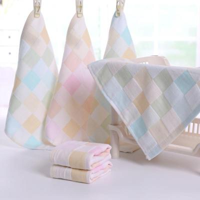 Chine Quick Dry Cartoon Cotton Newborn Wash Cloth Organic Woven  Square à vendre