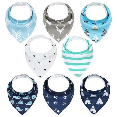 Κίνα Quick Dry Cotton Baby Triangle Dribble Bibs Multiple Color Super Soft προς πώληση