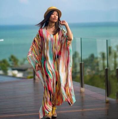 China Wholesale Fashion Bohemia Dress Breathable Maxi Colors Beach Wear Cover Up Women Swimwear for sale