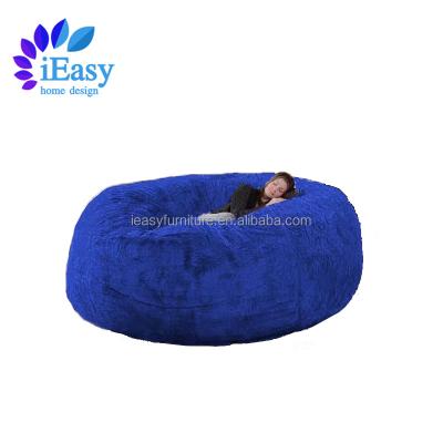 China Removable Cover iEasy factory direct sales dropshipping minimilistic extra large size bean bag fur bean bag luxury double beanbag (no filling) for sale