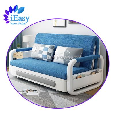 China Adjustable (other) iEasy Fabric Sofa Bed Folding Modern Sleeper Couch Sofa Bed Sleeper Sofa Cum Double Bed Living Room Furniture Simple Design for sale