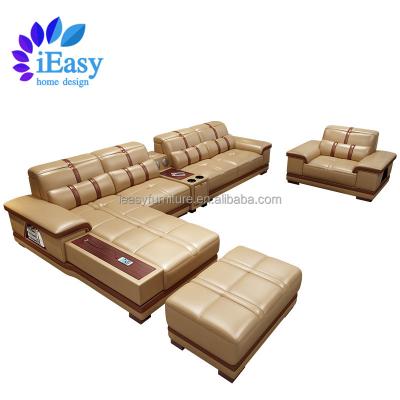 China Other iEasy furniture best price leather Modern custom Multi-functional leather sofa living room furniture sofa set corner sofa sets for sale