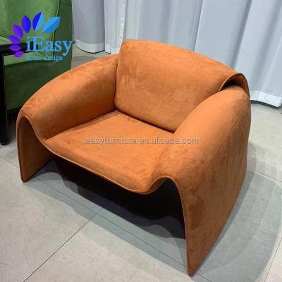 China Adjustable (other) iEasy Nordic M shape Leisure Single Sofa Chair Italian Luxury Living Room Balcony Designer Personality Leisure Chair Crab Chair for sale