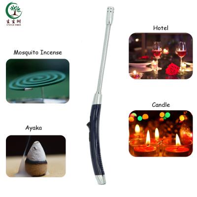 China Safety Control China Factory Flexible Cheaper Plastic Disposable Neck Gas Lighters Kitchen Candle Lighter for sale