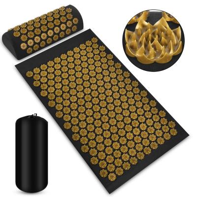 China Portable Massager Massage Wellness Therapy Acupuncture Rest and Relaxation Mats Set for Back Neck Pain Relief for sale