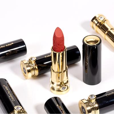 China Beauty explosion style waterproof Chinese style cut out lipstick starlight diamond color velvet lipstick wholesale for sale