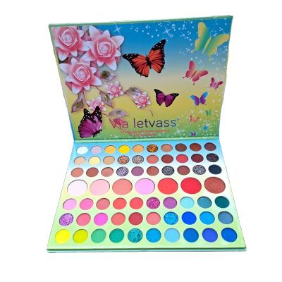 China Waterproof 76 Colors Shimmer Eyeshadow Bling Highly Pigmented Glitter Eyeshadow Palette for sale