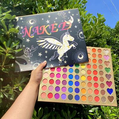 China Hot Selling Cosmetic Makeup Waterproof Eye Catching 56 Colors Shimmer Matte Eye Shadow Palette for sale