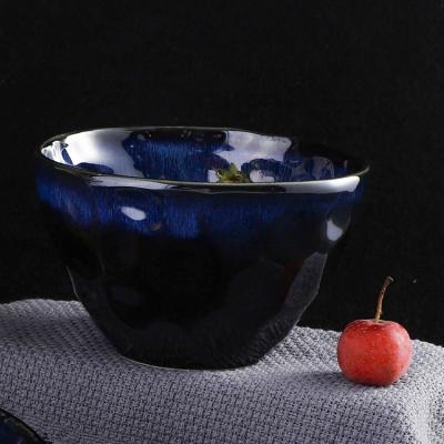 China Irregular Cheap Ceramic Rice Bowl Factory Ceramic Bowls Nordic Ceramic Viable Tableware Ceramic Bowl For Restaurants for sale