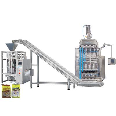 China Automatic Multi-way Lactoferrin Notoginseng Food 6/8/10/12 Baking Pharma Powder Stick Sachet Packing Machine for sale