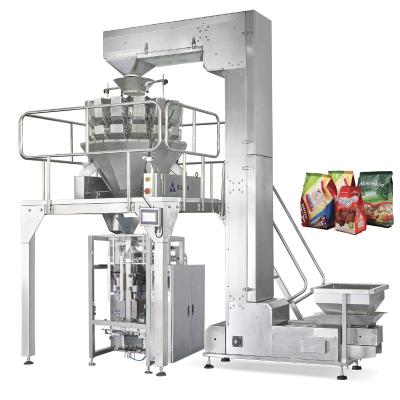 China High Quality Food Almond Automatic Pasta Cat Food Coffee Bean Automatic Pocket Stabilo Quad Seal Packaging Machine for sale